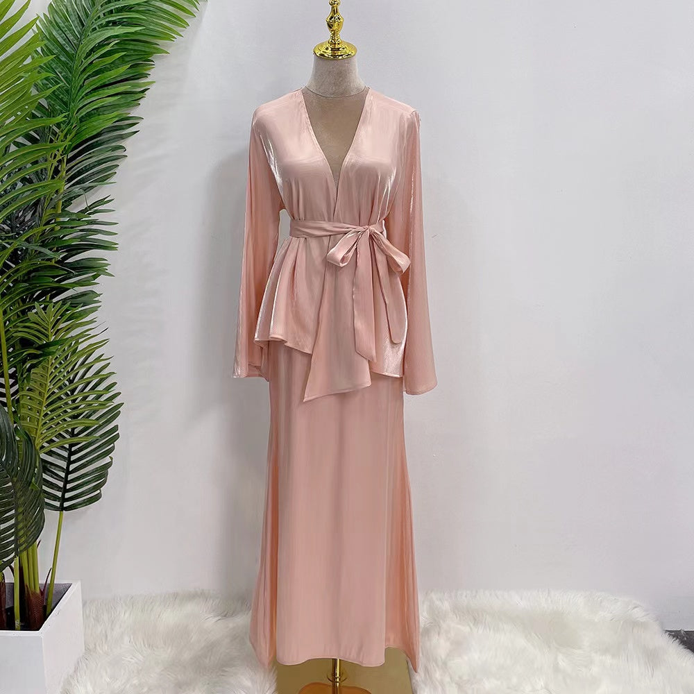 MS291#Traje musulmán pequeño y fresco para mujer