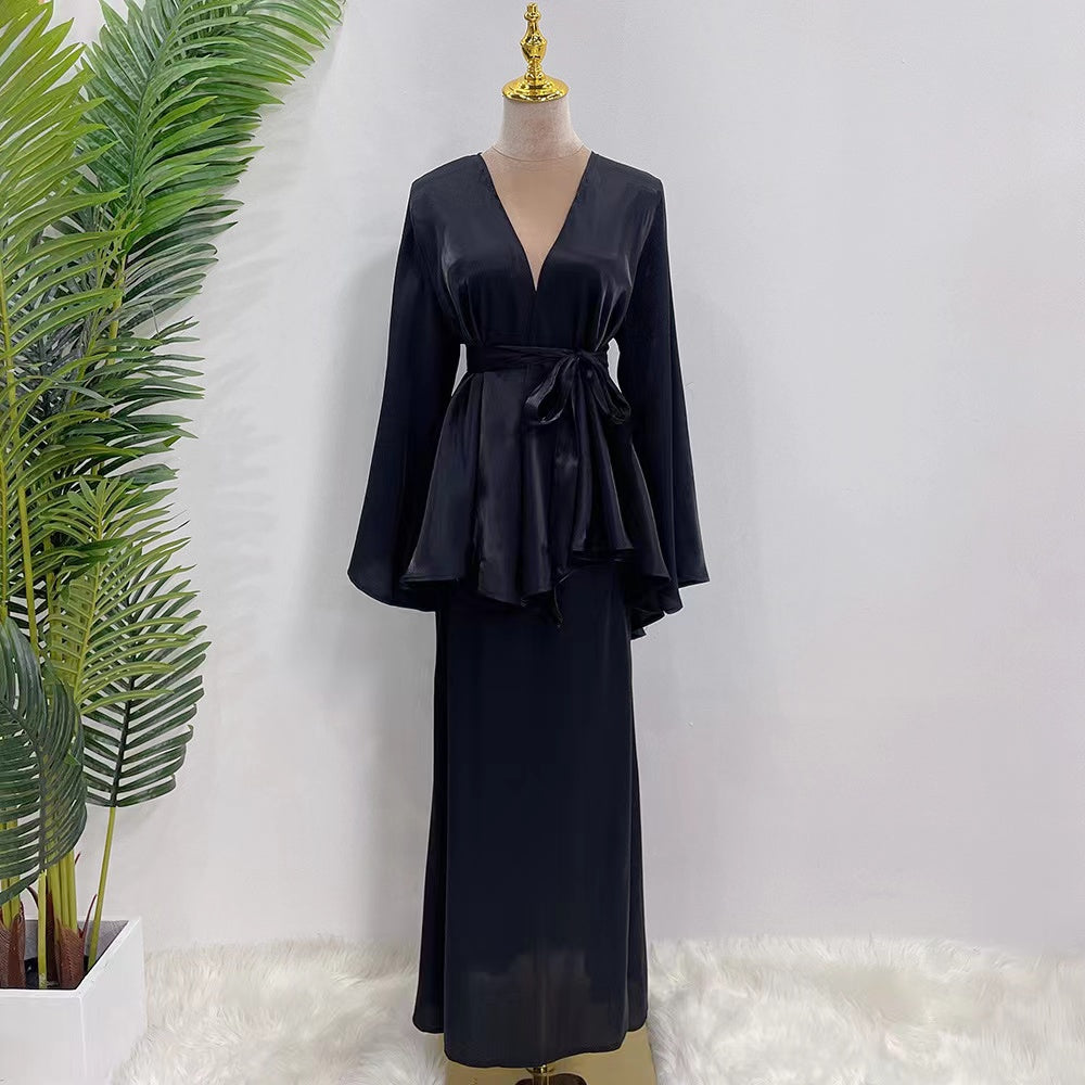 MS291#Traje musulmán pequeño y fresco para mujer