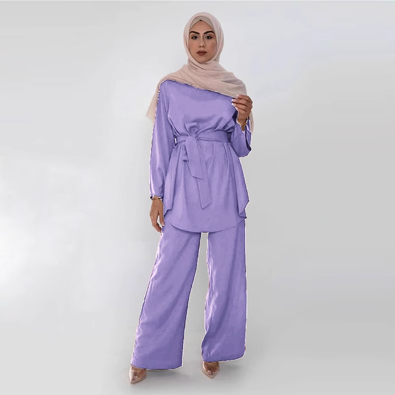 MS029#Traje casual con cintura elástica Nidah para mujer (Nidah)