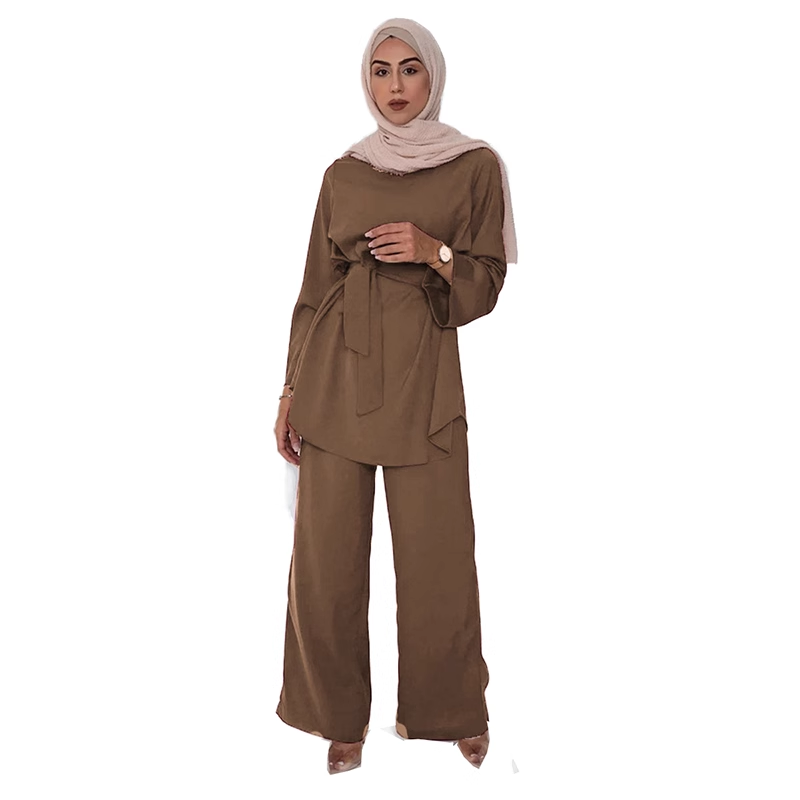 MS029#Traje casual con cintura elástica Nidah para mujer (Nidah)