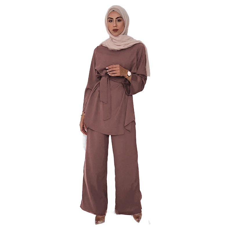 MS029#Traje casual con cintura elástica Nidah para mujer (Nidah)