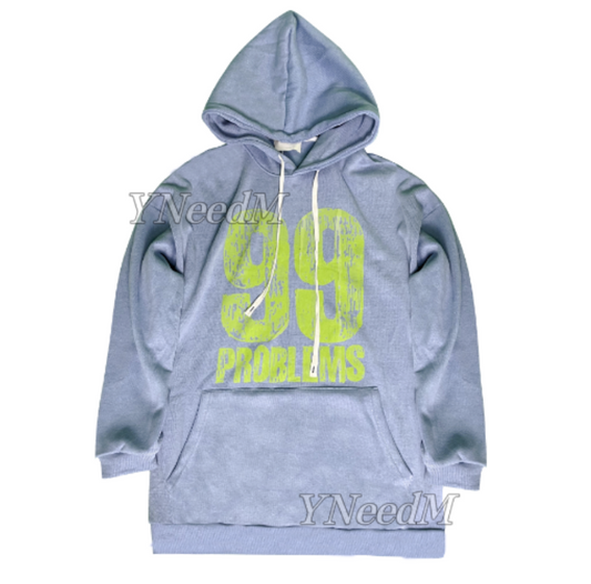 HD003#Suéter casual de moda con capucha con bordado de letras y terciopelo