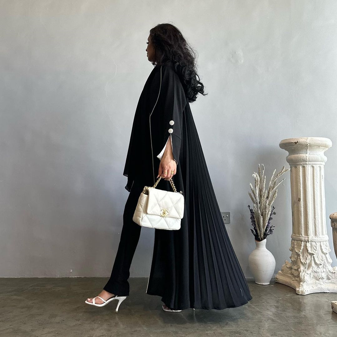 MS328#Abaya women's cardigan elegant robe (NO inner dress)