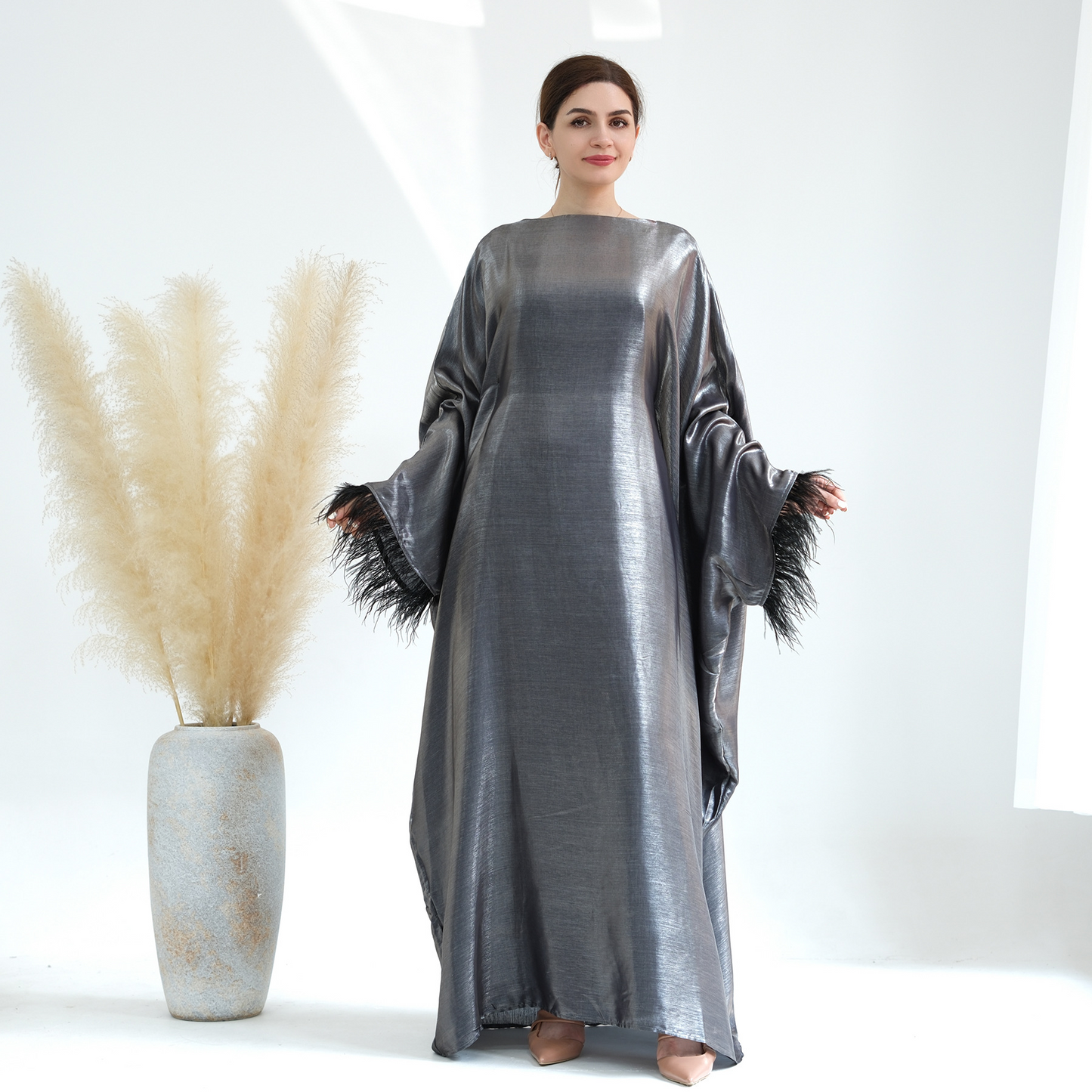 MS347# Túnica con mangas Dolman abaya Fiesta Primavera/Verano