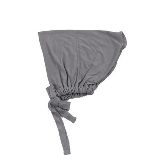 MS047#Pañuelo para la cabeza musulmán de color sólido con banda elástica en la parte inferior