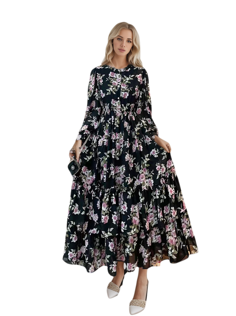 (CR009)MS087-MS256Serie de faldas florales de una pieza