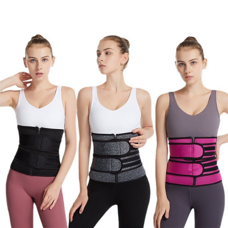 FS314#Suministro transfronterizo de Amazon Nuevo corsé de neopreno para mujer Cinturón abdominal deportivo reforzado con doble correa para mujer