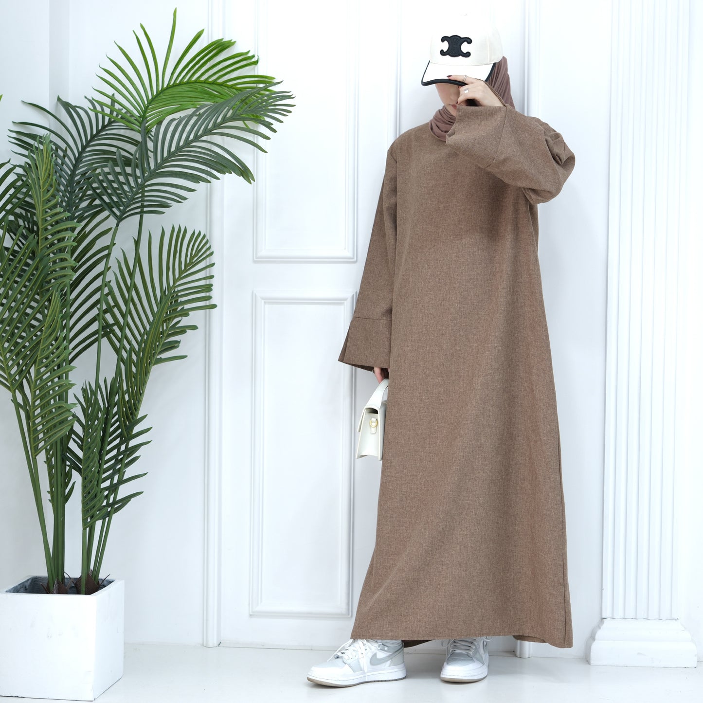 MS544#Dubai Medio Oriente Turco suelto talla grande elegante vestido bata