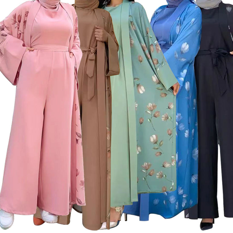 MS521# Fashion Casual Floral Elegance Long Suit for Women