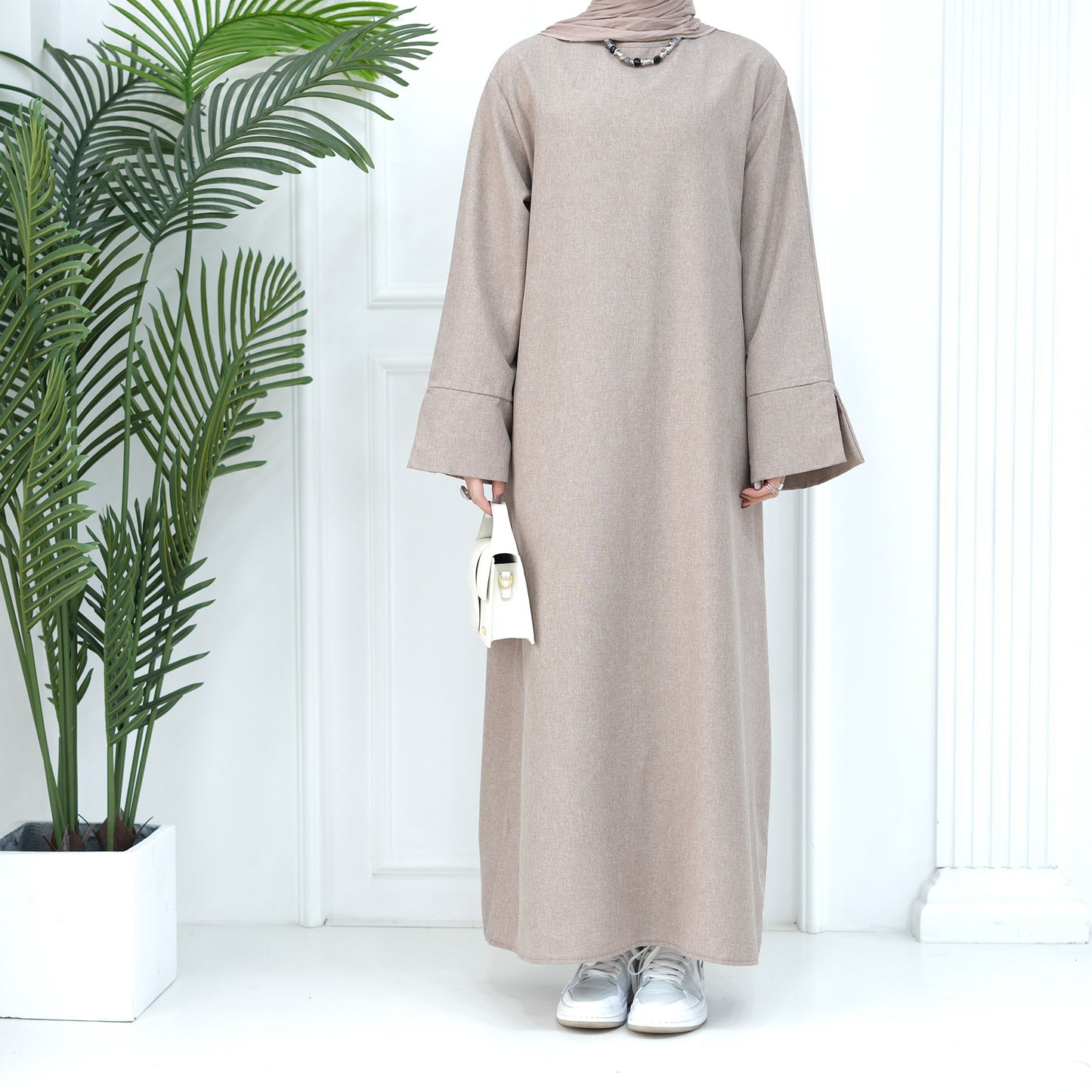 MS544#Dubai Medio Oriente Turco suelto talla grande elegante vestido bata