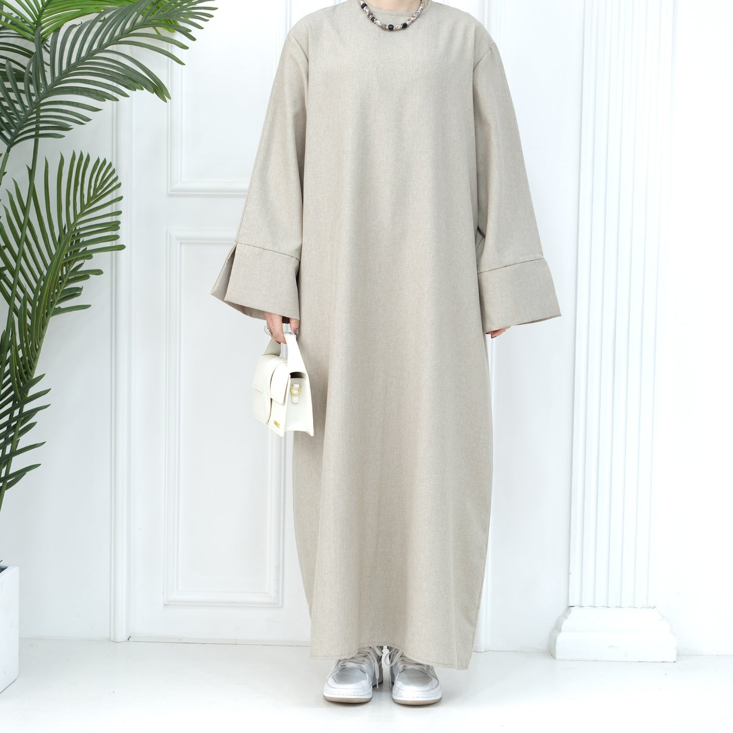 MS544#Dubai Medio Oriente Turco suelto talla grande elegante vestido bata
