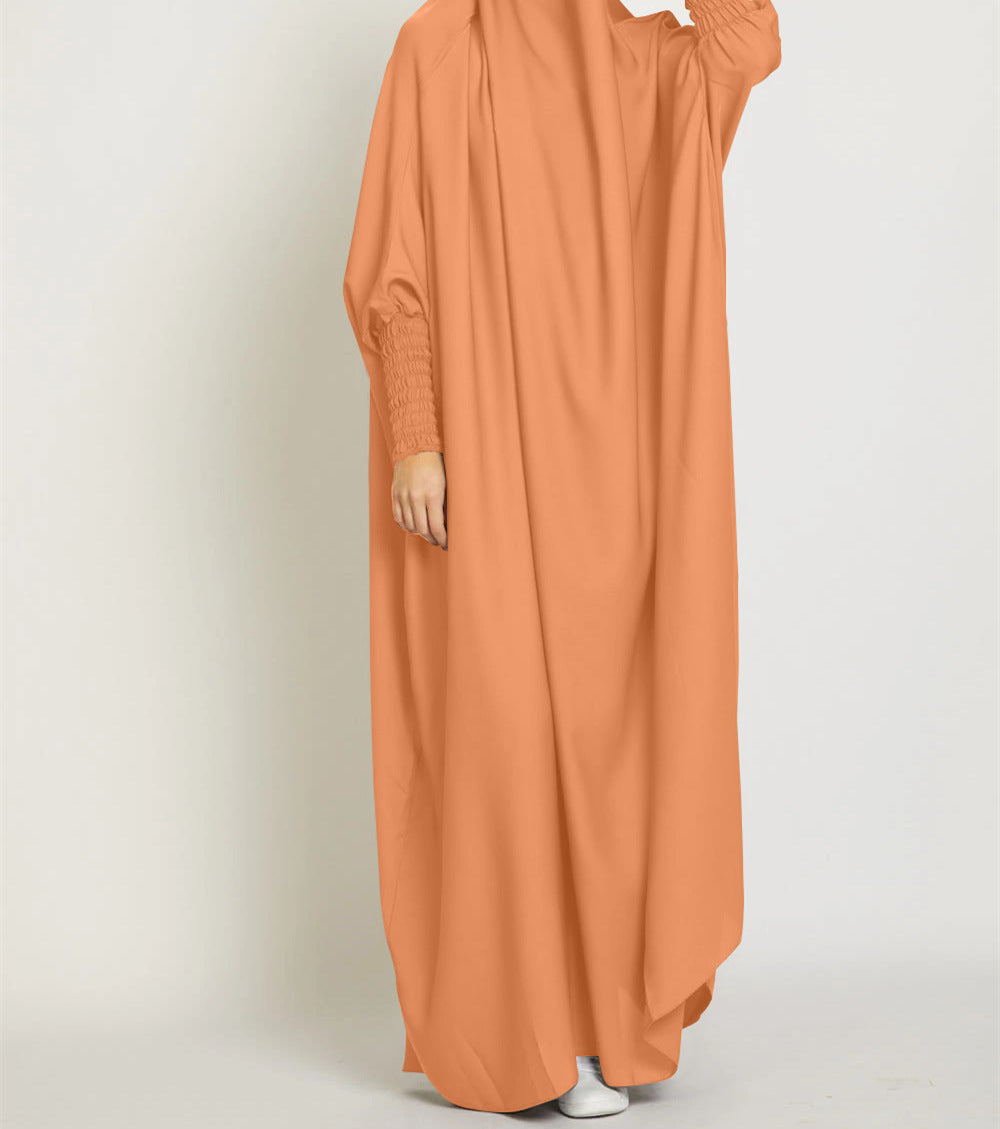 Vestido estilo túnica largo color liso turco MS542#Dubai