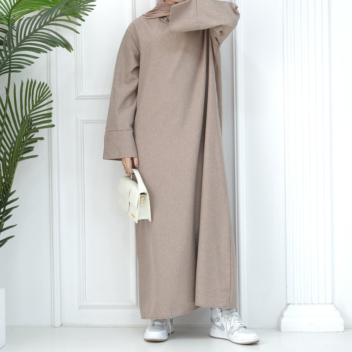 MS544#Dubai Medio Oriente Turco suelto talla grande elegante vestido bata