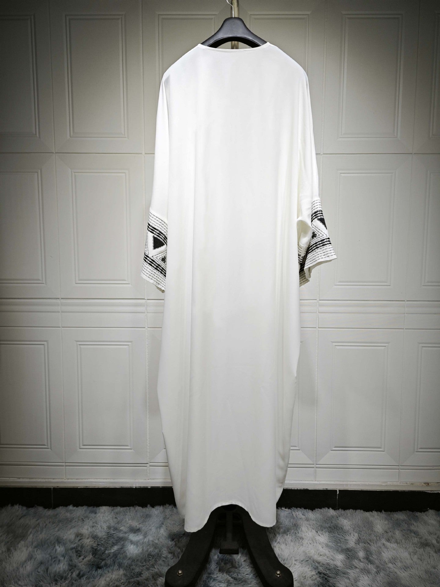 MS548# Túnica bordada árabe, prenda exterior de moda, túnica Abaya