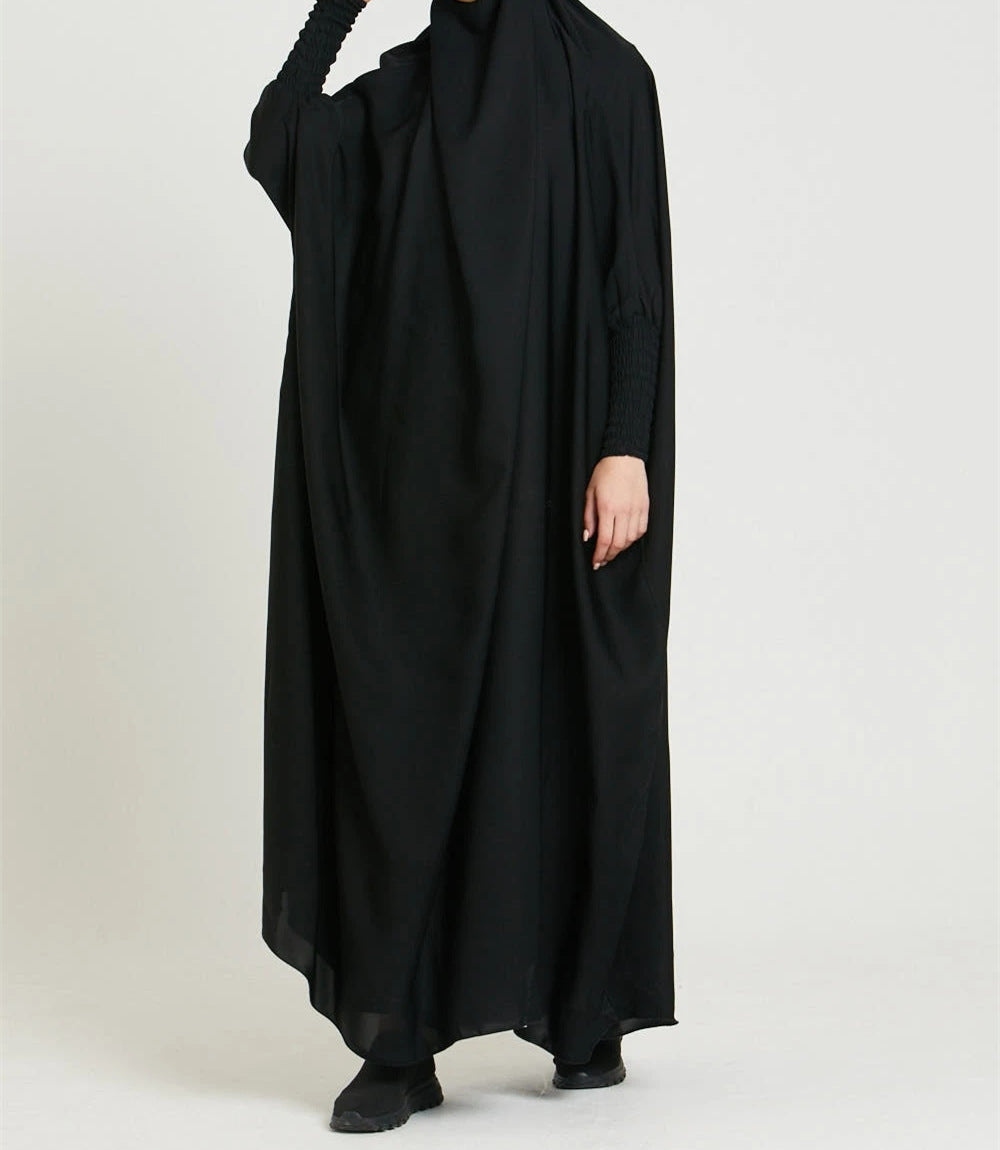 Vestido estilo túnica largo color liso turco MS542#Dubai