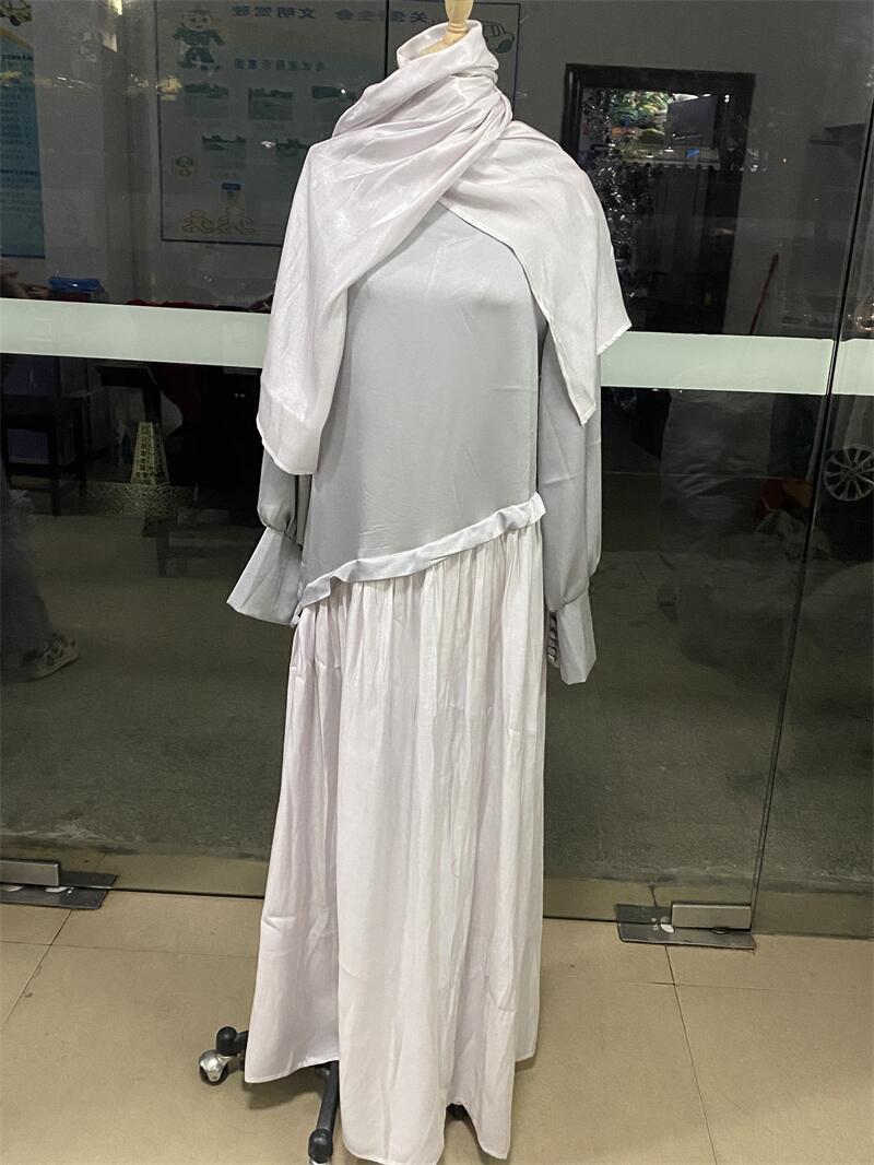 MS577 #Camiseta de manga larga, nueva moda de Europa y América, lujo, Oriente Medio, Dubái, vestido de enlace, falda larga para mujer