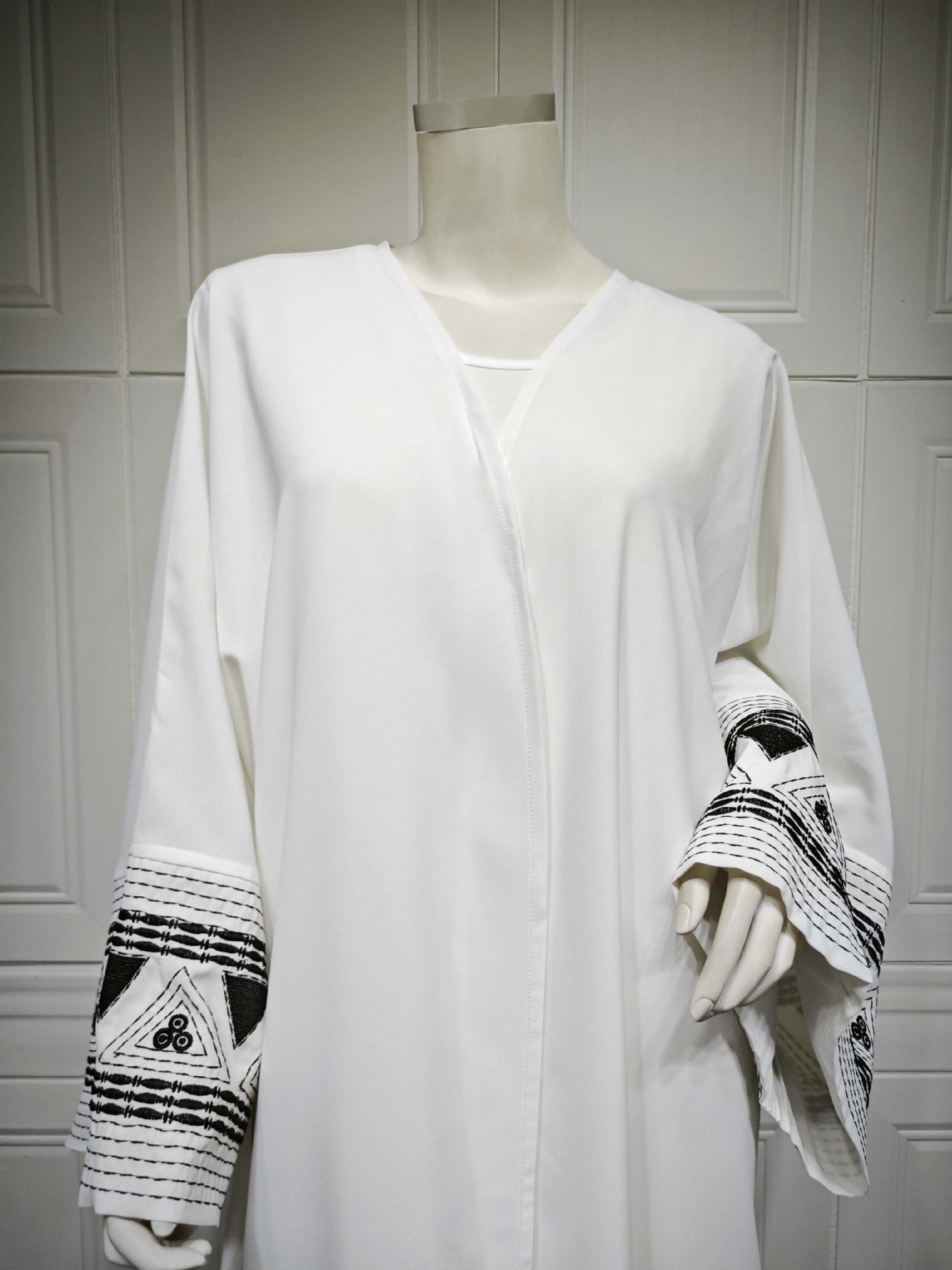 MS548# Túnica bordada árabe, prenda exterior de moda, túnica Abaya