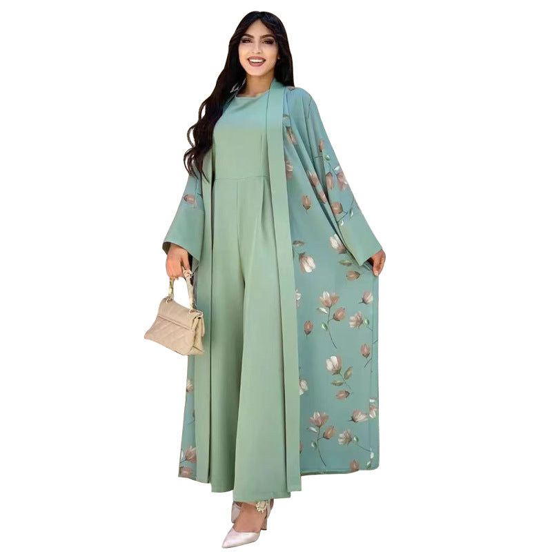 MS521# Fashion Casual Floral Elegance Long Suit for Women