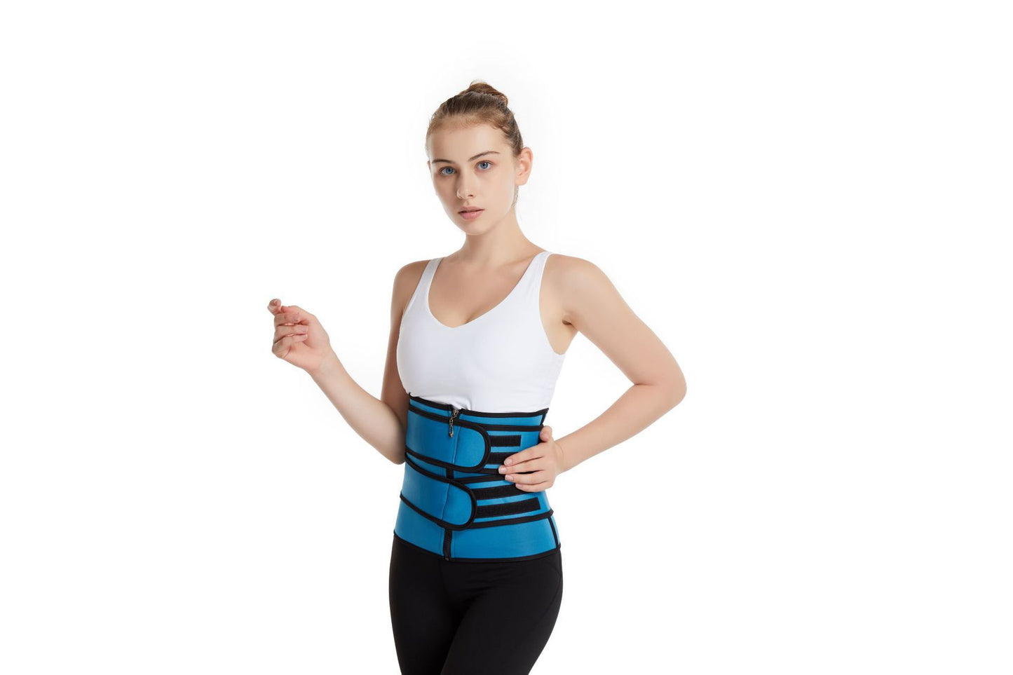 FS314#Suministro transfronterizo de Amazon Nuevo corsé de neopreno para mujer Cinturón abdominal deportivo reforzado con doble correa para mujer