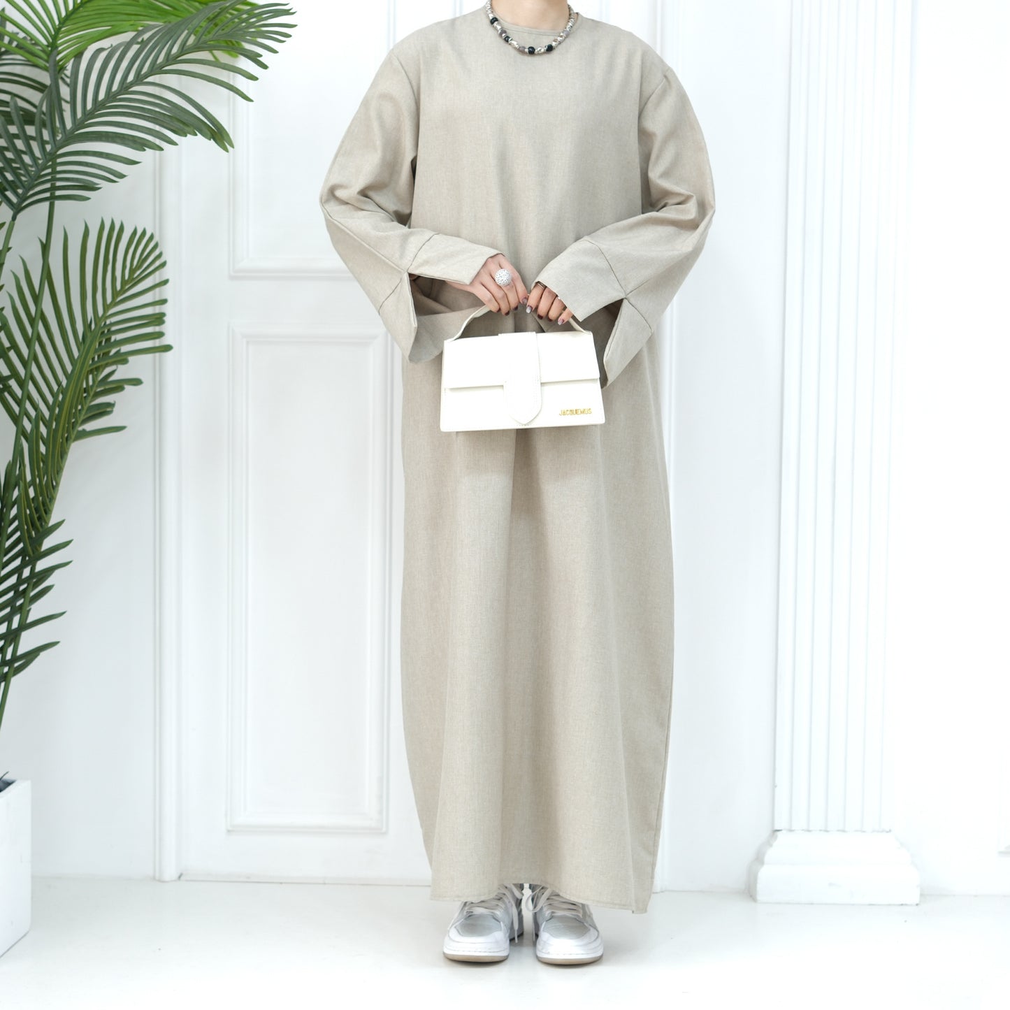 MS544#Dubai Medio Oriente Turco suelto talla grande elegante vestido bata