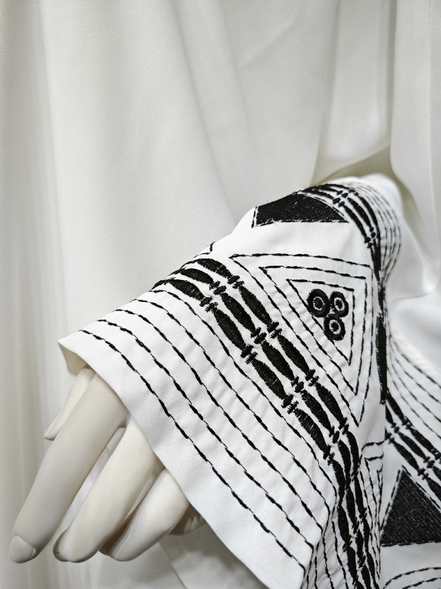 MS548# Túnica bordada árabe, prenda exterior de moda, túnica Abaya