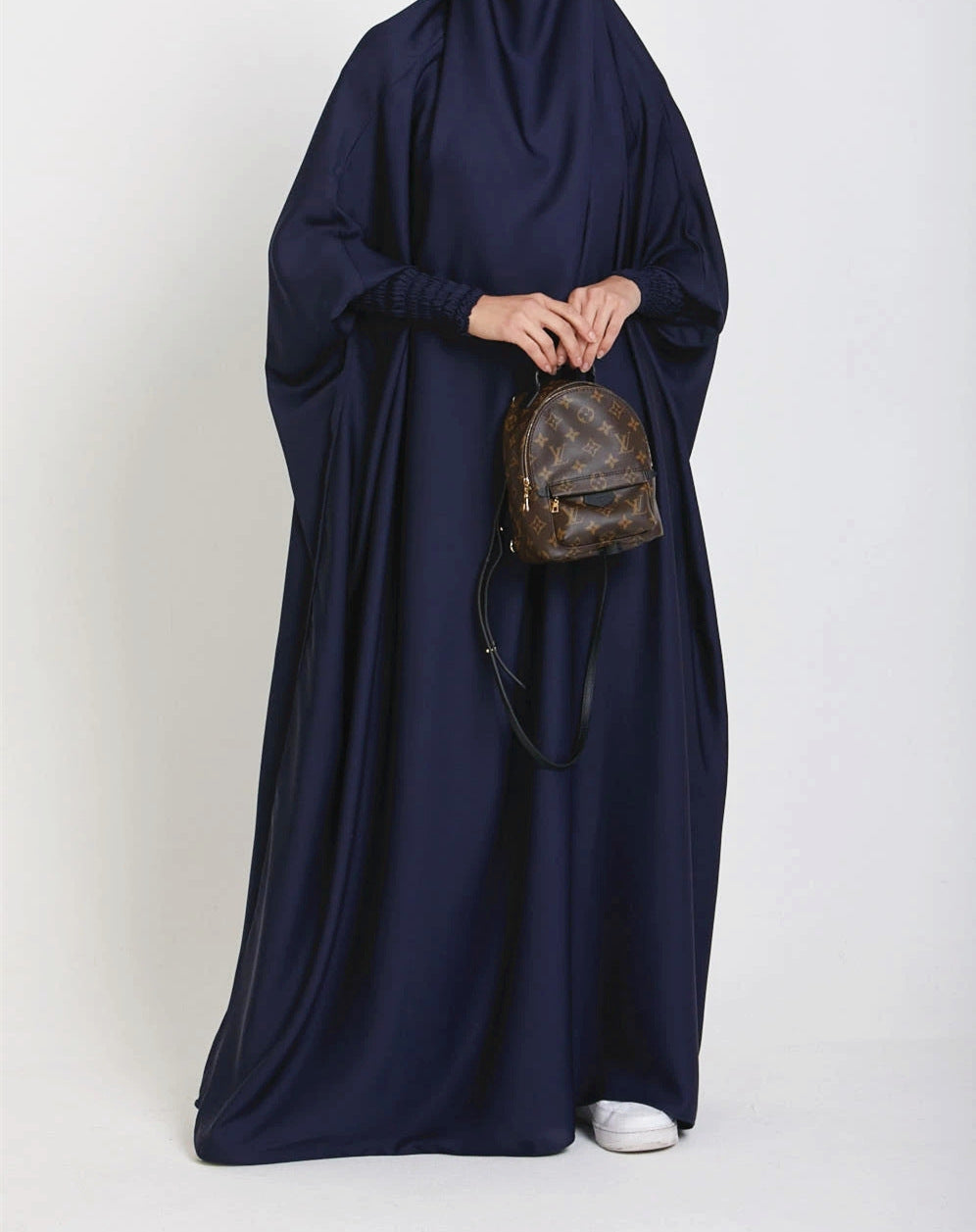 Vestido estilo túnica largo color liso turco MS542#Dubai