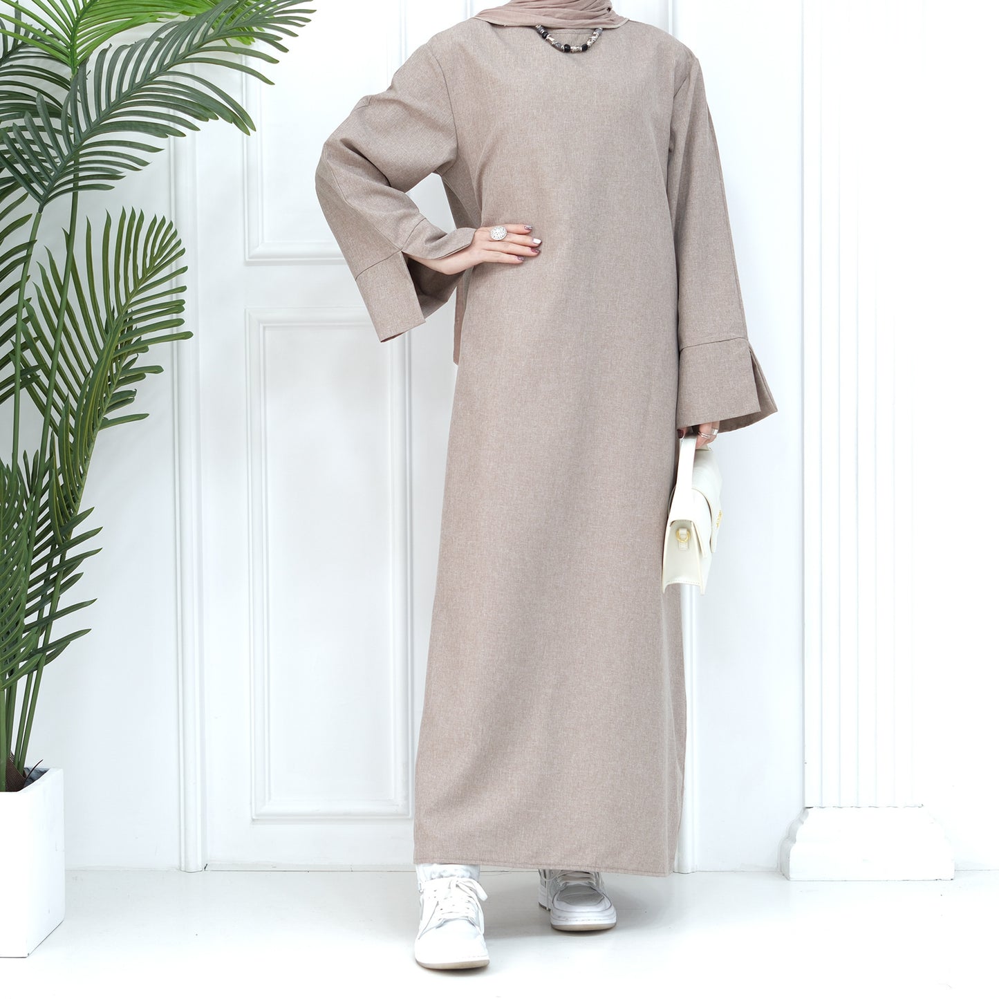 MS544#Dubai Medio Oriente Turco suelto talla grande elegante vestido bata