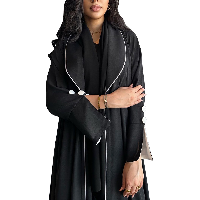 MS328#Abaya women's cardigan elegant robe (NO inner dress)