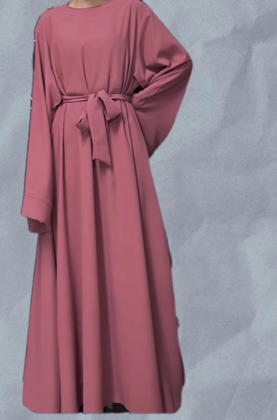 MS013# Túnica nidah holgada abaya musulmana (Nidah)