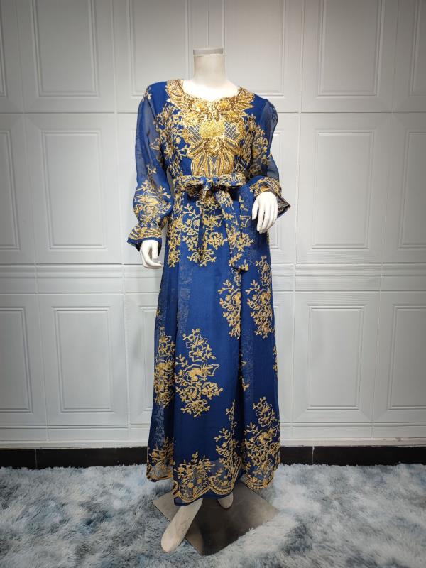 MS315#Vestido bordado para cena de fiesta musulmana
