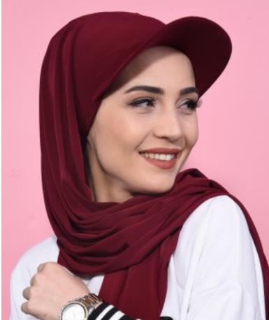 MZ104#Conjunto de dos piezas formado por bufanda y gorra de béisbol.