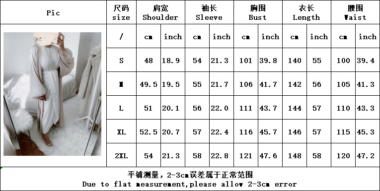 (CR003)MS063-MS083Colección de batas tipo jersey de una sola pieza cerradas