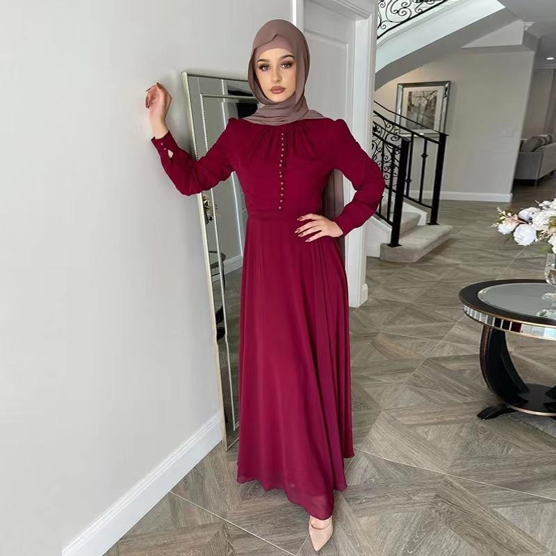 (CR001)MS010-MS025Single Piece Closed Abaya Pullover Robe Collection