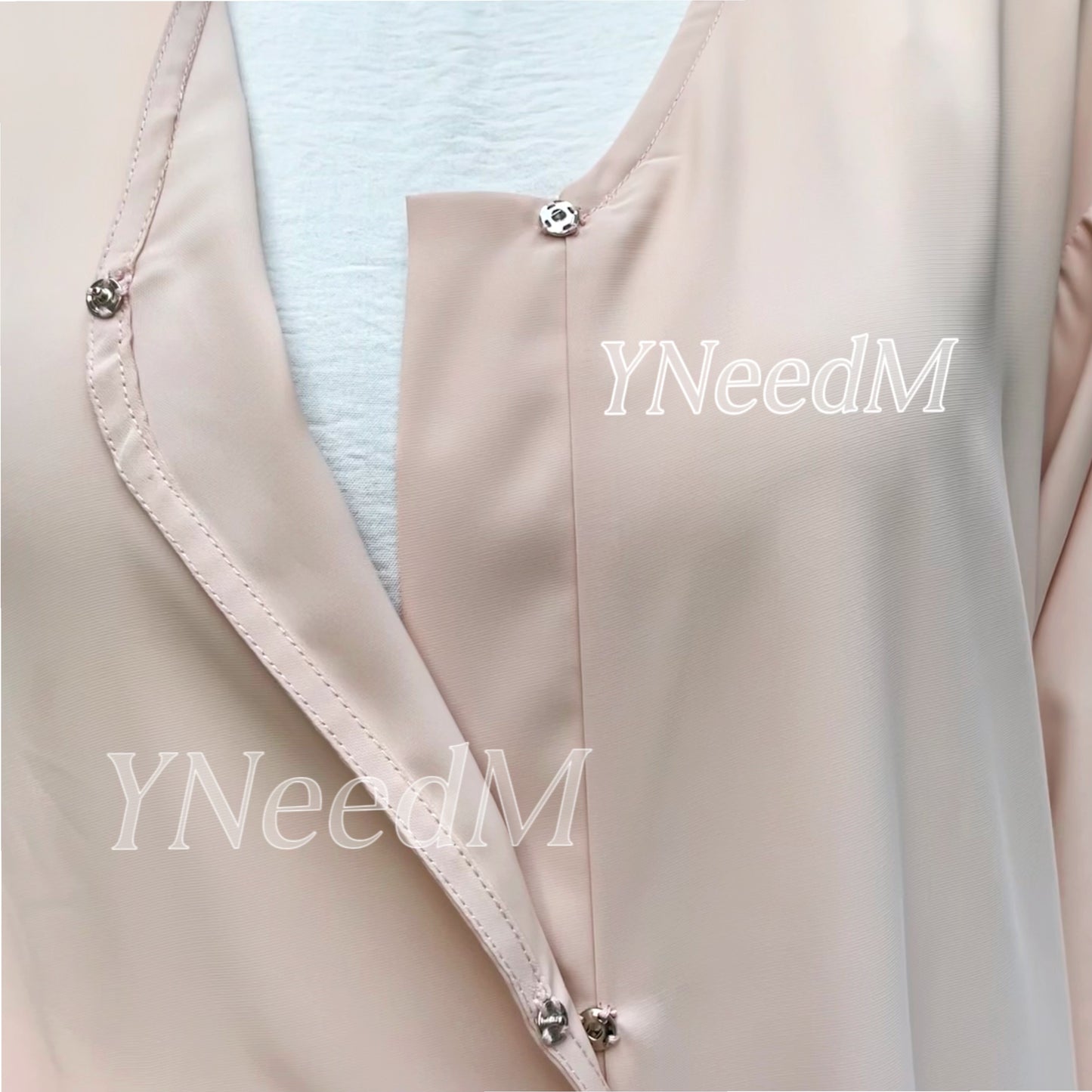 MS302# Modest Nidah cardigan with beads modest robe with pockets(NO inner)