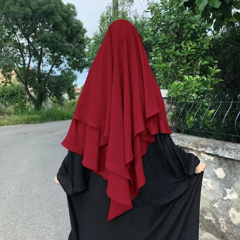 MS374#Women's headscarf covers their heads