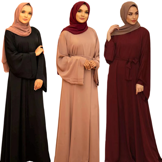 MS013#Muslim abaya loose fit nidah robe (Nidah)