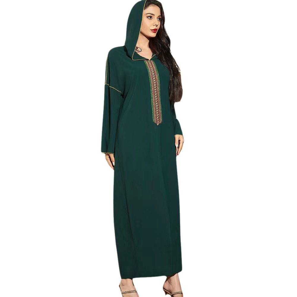 (CR003)MS063-MS083Single Piece Closed Abaya Pullover Robe Collection