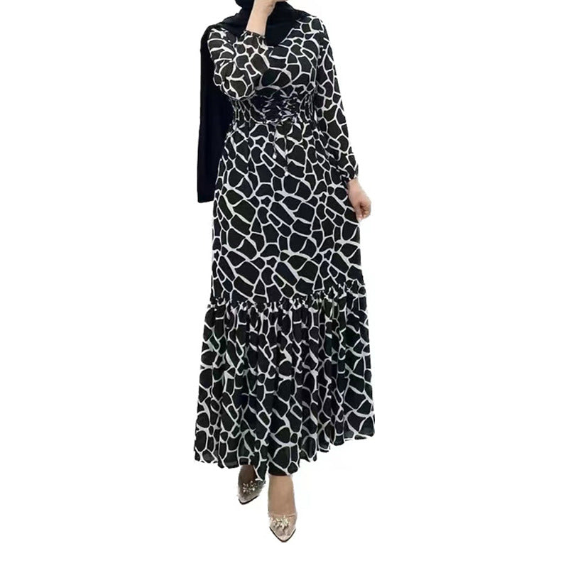 MS522# New Winter Fashion High necked Fashionable Loose Dress for Women