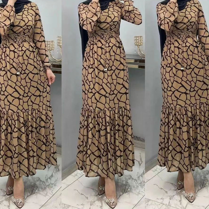 MS522# New Winter Fashion High necked Fashionable Loose Dress for Women