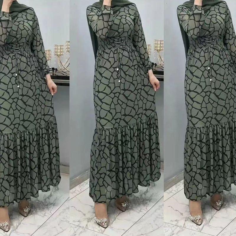 MS522# New Winter Fashion High necked Fashionable Loose Dress for Women