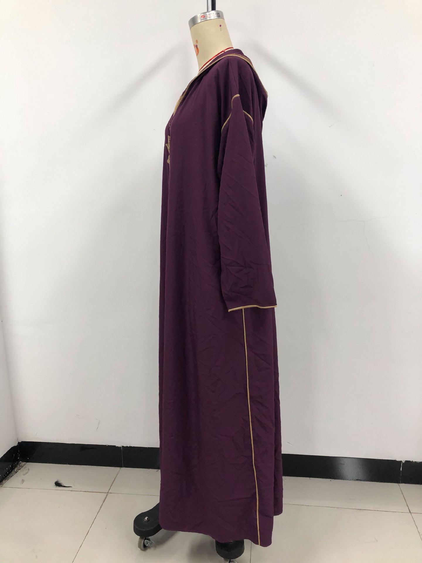 MS514#Muslim hooded Middle Eastern abaya women's dress in stock