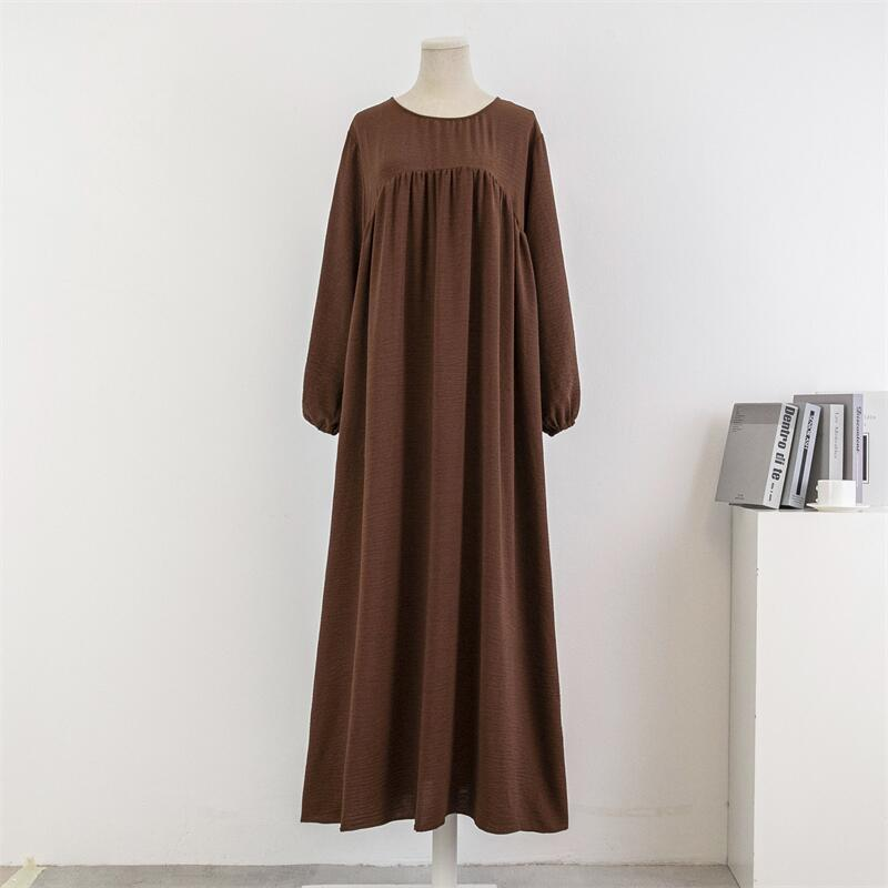 MS368#Loose casual pullover long-sleeved robe