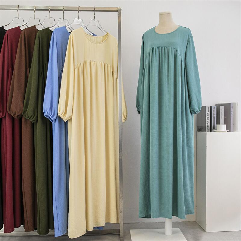 MS368#Loose casual pullover long-sleeved robe