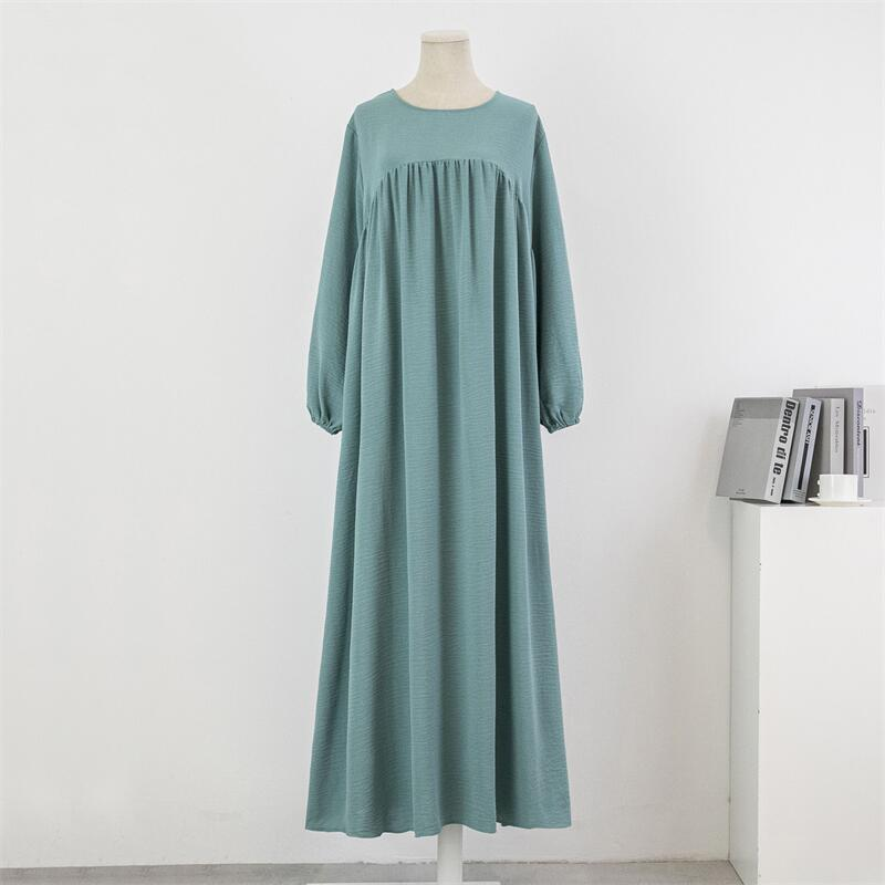 MS368#Loose casual pullover long-sleeved robe