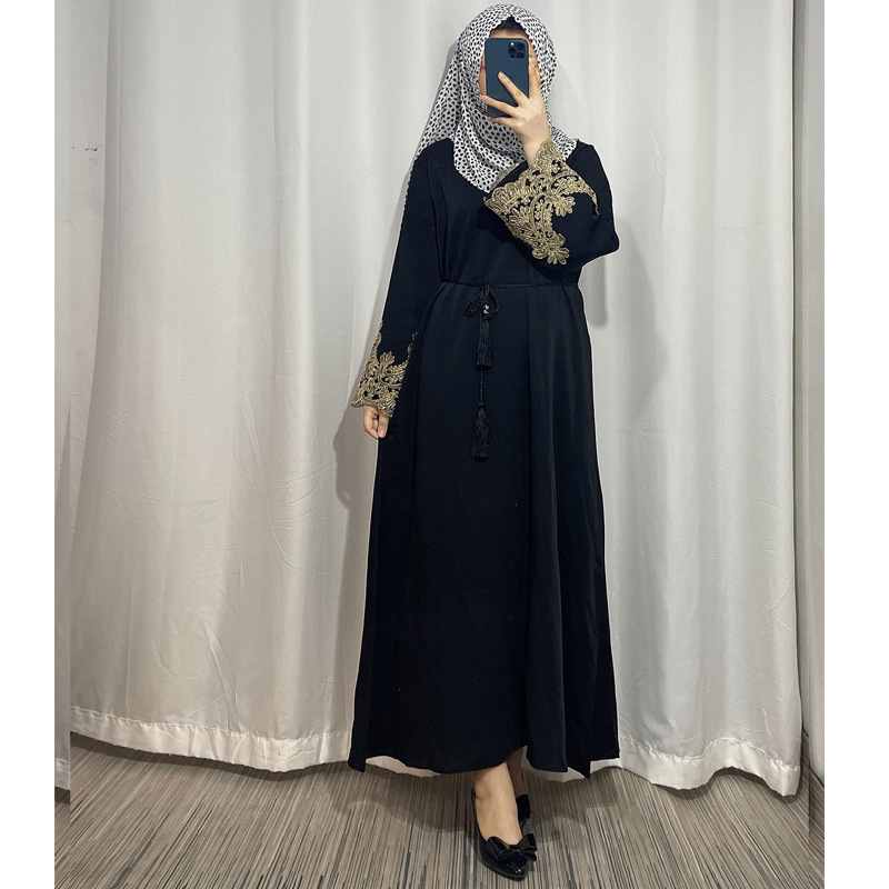 (CR003)MS063-MS083Single Piece Closed Abaya Pullover Robe Collection