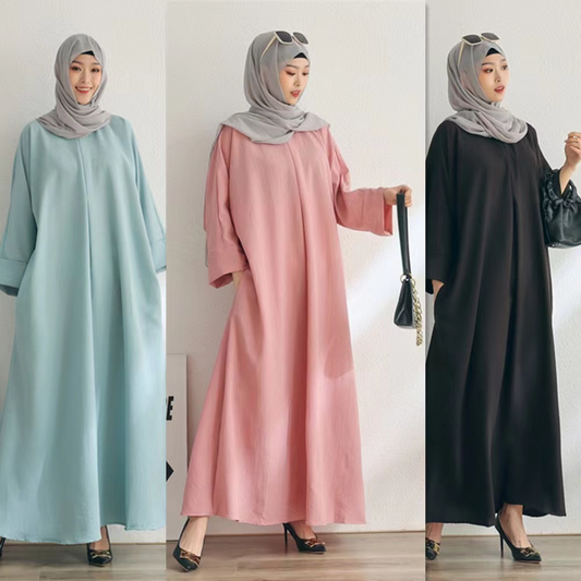 (CR007)MS098-MS238Single Piece Closed Abaya Pullover Robe Collection