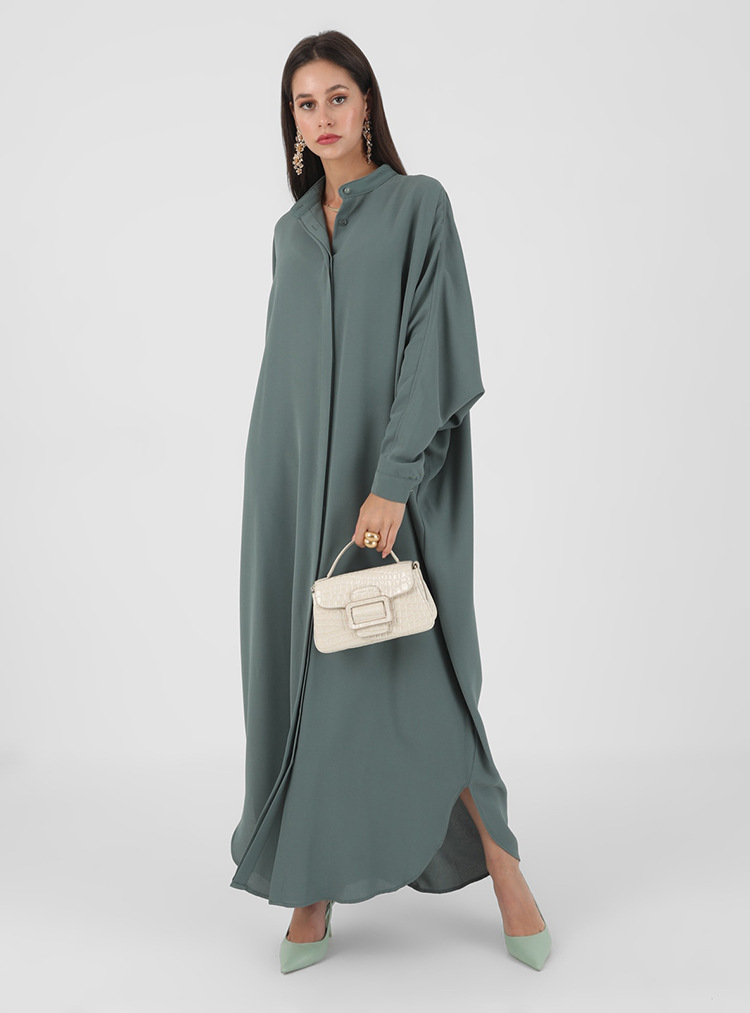 MS369#muslim fashion bat-sleeved abaya robes