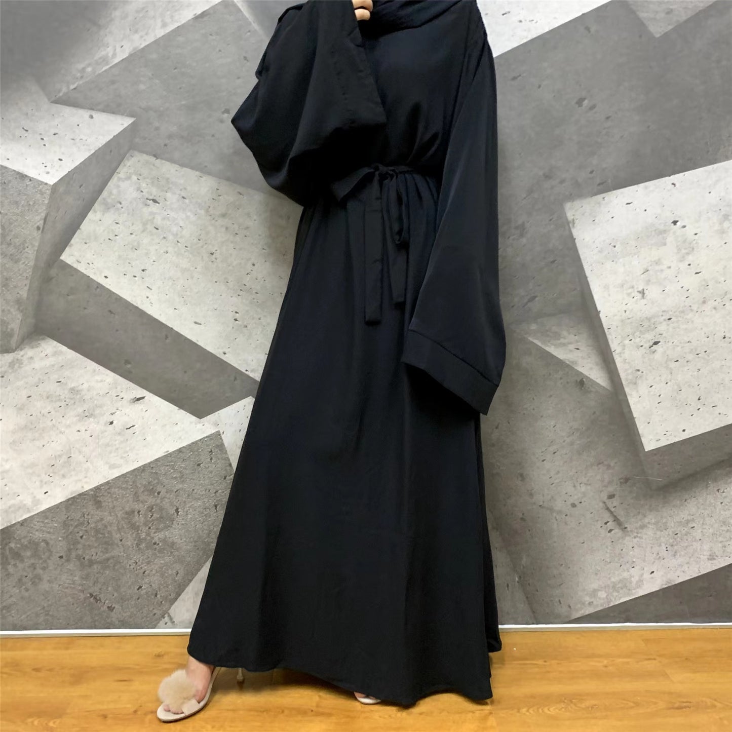 MS013#Muslim abaya loose fit nidah robe (Nidah)