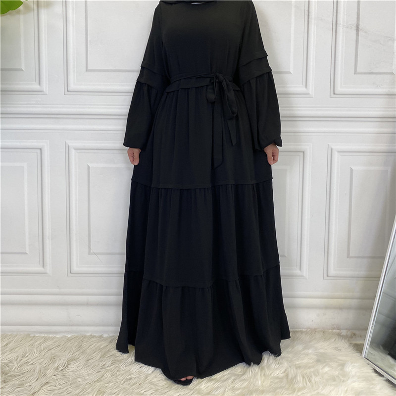 (CR001)MS010-MS025Single Piece Closed Abaya Pullover Robe Collection