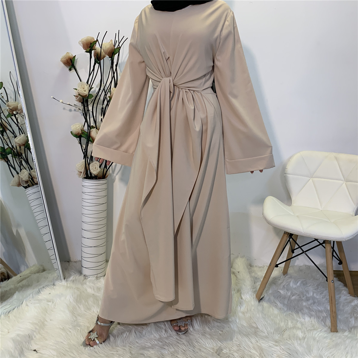 (CR005)MS112-MS156Single Piece Closed Abaya Pullover Robe Collection